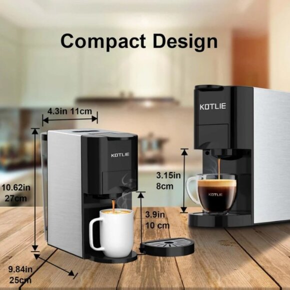 Kotlie 513K Nespresso original/K cup illy 44mm ESE coffee 19Bar Espresso Maker - Picture 8 of 10